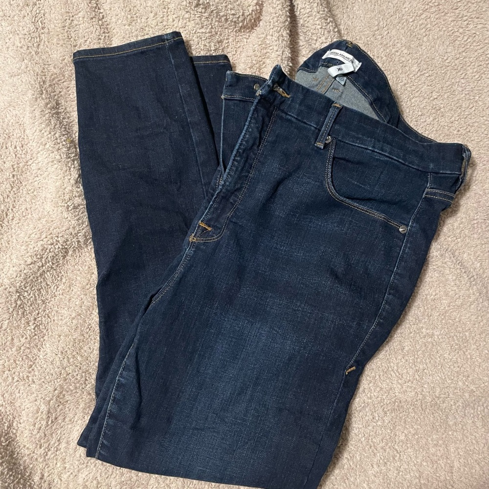 Good American Good Legs Cropped Jeans Size 18